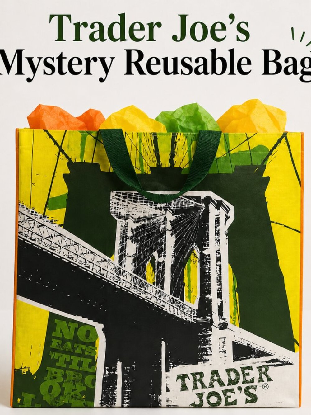 1 Mystery Trader Joe's Reusable Shopping Bag